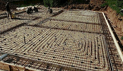 Фундамент утепленная монолитная ж/б плита (утепленная шведская плита - УШП)