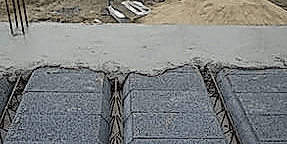 Сборно-монолитное ж/б перекрытие в несъемной опалубке из фибролита