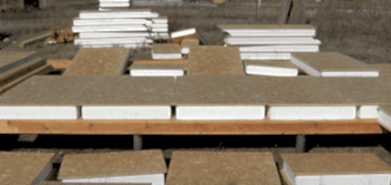 Перекрытие из несущих теплоизоляционных SIP панелей