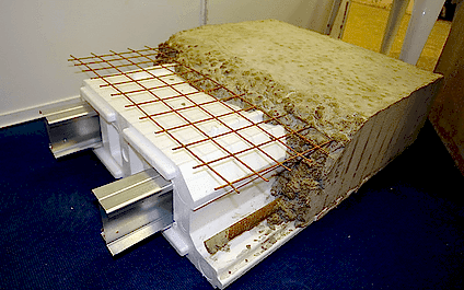 Сборно-монолитное перекрытие в несъемной опалубке из пенополистирола