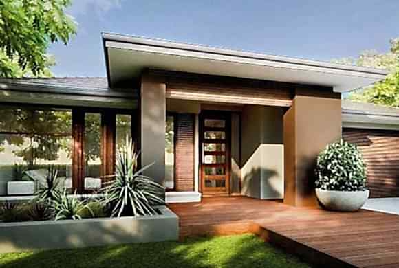 Проект одноэтажного дома S 140-1. Строительство одноэтажных домов. Проекты одноэтажных домов.