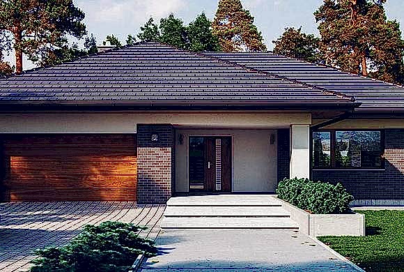 Проект одноэтажного дома S 160-1. Строительство одноэтажных домов. Проекты одноэтажных домов.