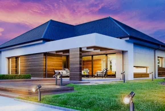 Проект одноэтажного дома S 177,9-1. Строительство одноэтажных домов. Проекты одноэтажных домов.