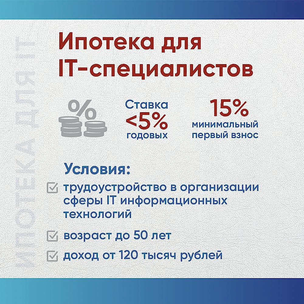 Ипотека для IТ-специалистов