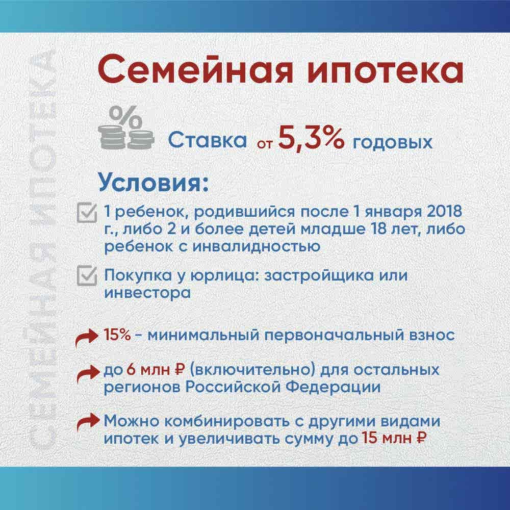 Семейная ипотека